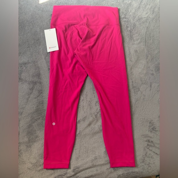 Lululemon Wunder Train High-Rise Tight 25" Passionate Size 12 - Picture 3 of 5